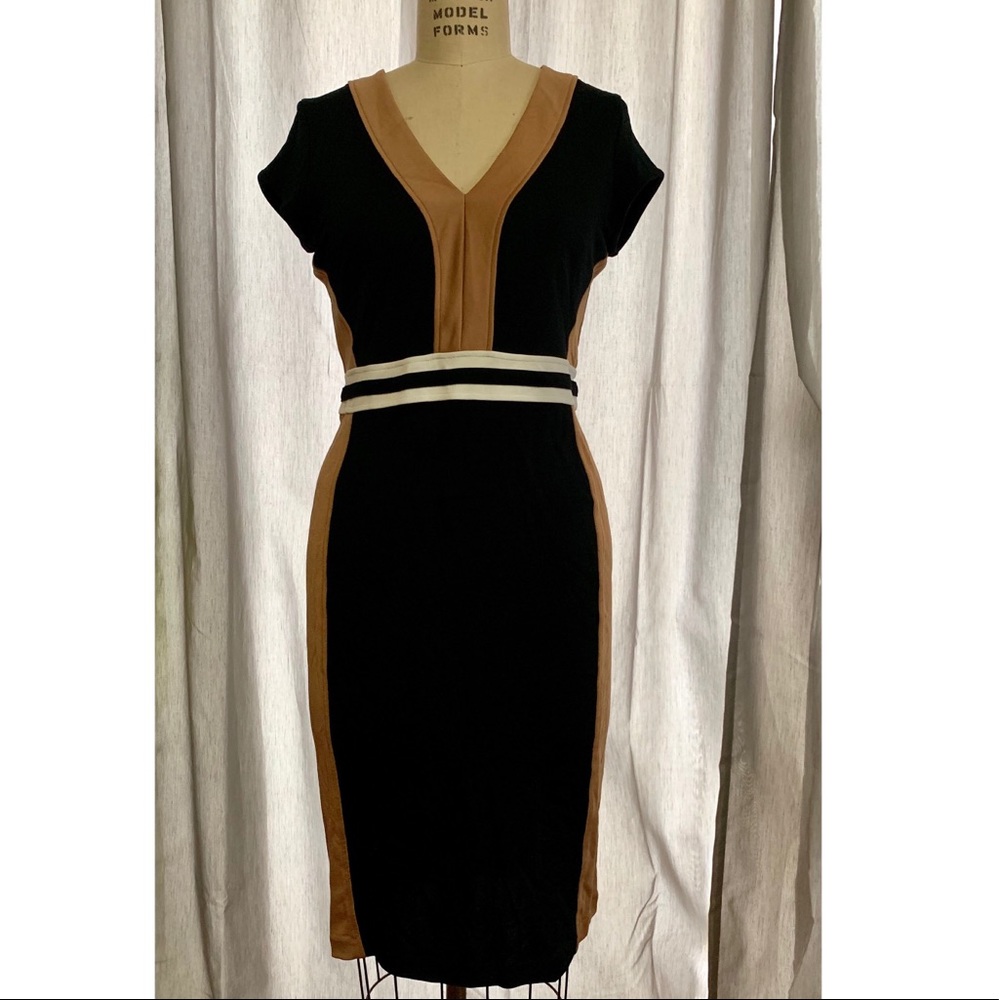 H&M BODYCON COLORBLOCKED DRESS